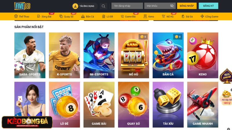 FIVE88 là nhà cái được yêu mến và tin tưởng nhiều từ cộng đồng cược thủ hiện nay
