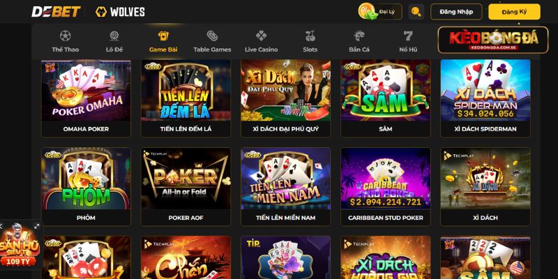 Kho game cá cược và những sản phẩm nổi bật tại nhà cái DEBET Kho game cá cược và những sản phẩm nổi bật tại nhà cái DEBET